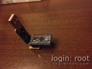 Arduino + CP2102 assembled